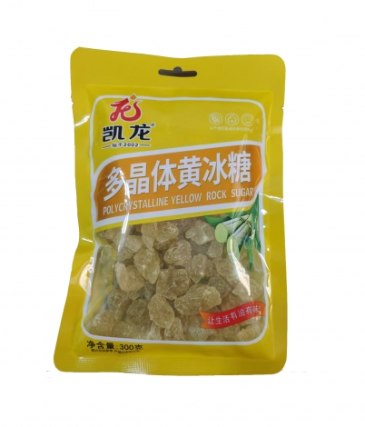 多晶体黄冰糖300克